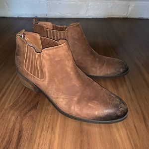 Brown western detail booties